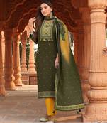 Women Kurta Heavy Rayon Hand work Kurta With Trousers & With Dupatta