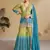 Green & teal blue embroidery & sequence work chinon Sharara ( full stitched free size )