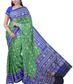 Green ikkat patola silk saree
