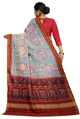 Multicolor ikkat patola silk saree 2