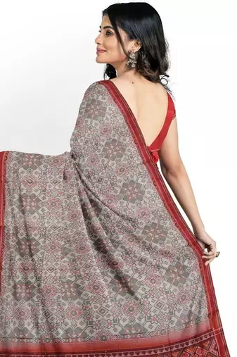 Multicolor ikkat patola silk saree