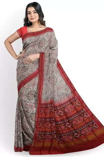 Multicolor ikkat patola silk saree