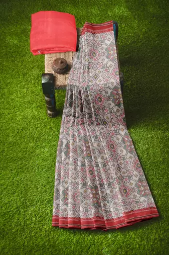 Multicolor ikkat patola silk saree