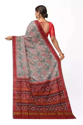 Multicolor ikkat patola silk saree