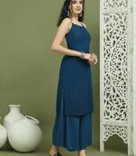 Peacock chic backless designer kurta for women