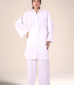 Oversized tunic cotton shirt