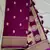 Wine Paithani silk blend Zari Weaving Saree