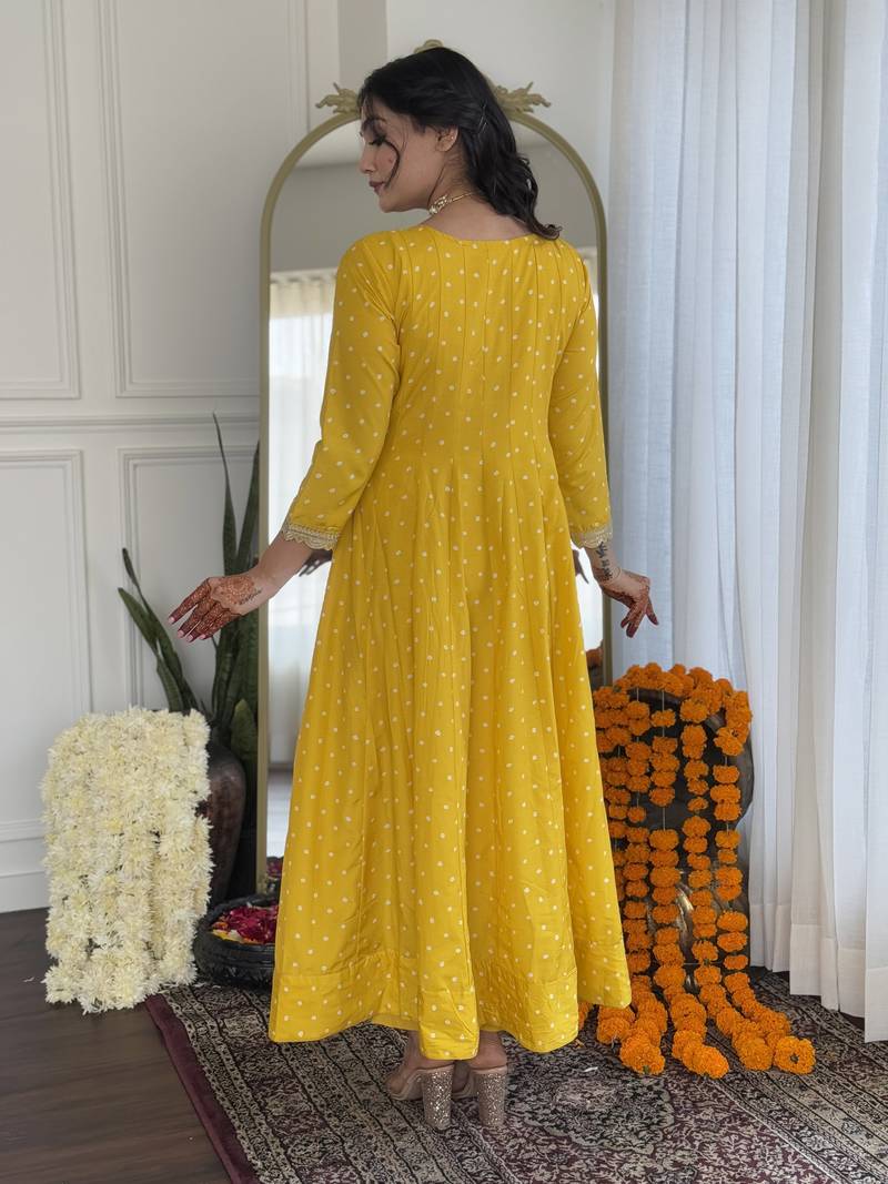 Women's Beautiful Art Silk Embroidered Flared Kurta with Pant And Dupatta Set