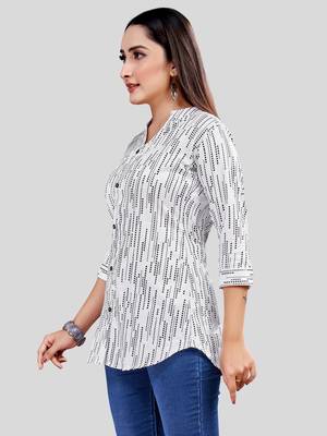  satin printed short kurti 3