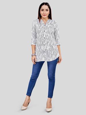  satin printed short kurti 5
