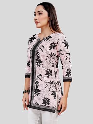  crepe printed short kurti 3