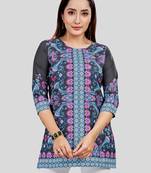 Saree swarg crepe printed short kurti