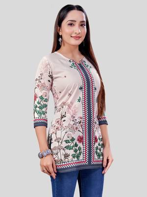  crepe printed short kurti 4