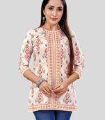 Saree swarg crepe printed short kurti