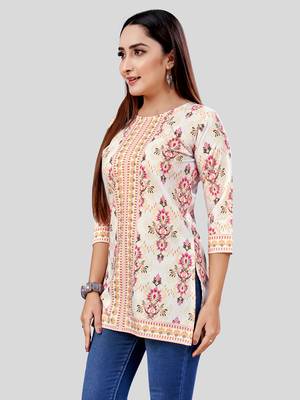  crepe printed short kurti 3