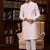 pink imported jaquard silk sherwani and faux satin pajama for mens