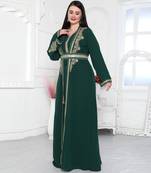 Embroidered Arabic Style Kaftan For Women