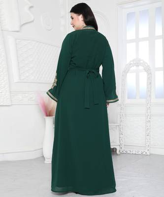 Embroidered Arabic Style Kaftan For Women 4