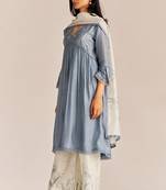 Stone grey kurta set