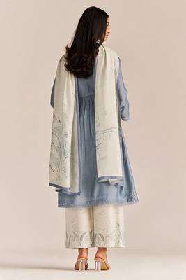 Stone grey kurta set 3