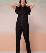 Black plain cotton noah swish co ord sets