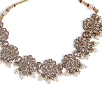 Admirable oval shape and flower desing silver antique gold plated for women and girls 3