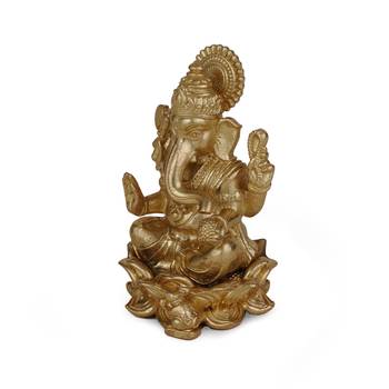 lord ganesha gold plated idol/murti home and office decorative gifting 3