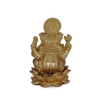 lord ganesha gold plated idol/murti home and office decorative gifting 4