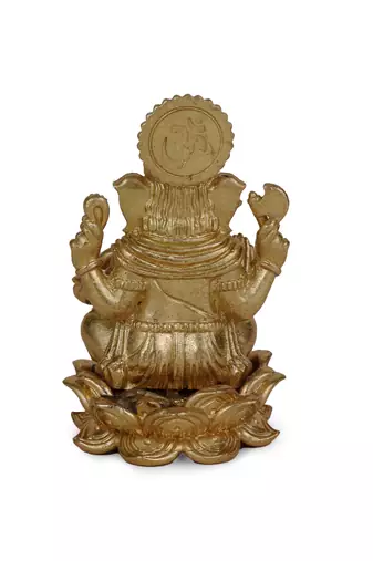 lord ganesha gold plated idol/murti home and office decorative gifting