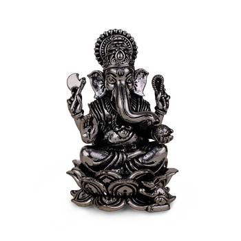 lord ganesha silver gold plated idol/murti home and office decorative gifting 2