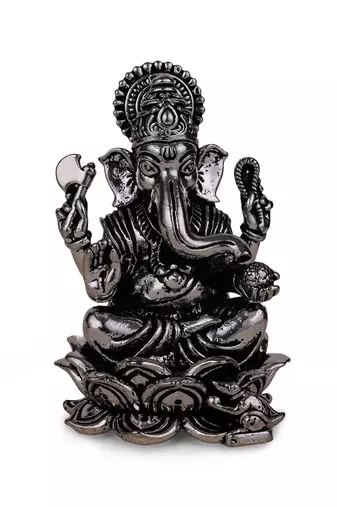 lord ganesha silver gold plated idol/murti home and office decorative gifting