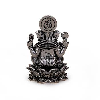 lord ganesha silver gold plated idol/murti home and office decorative gifting 4