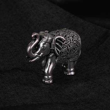 elephant silver gold plated idol/murti home and office decorative gifting 1