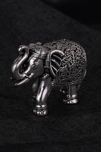 elephant silver gold plated idol/murti home and office decorative gifting