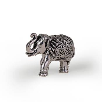elephant silver gold plated idol/murti home and office decorative gifting 2