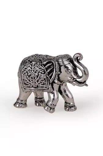 elephant silver gold plated idol/murti home and office decorative gifting