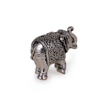 elephant silver gold plated idol/murti home and office decorative gifting 4