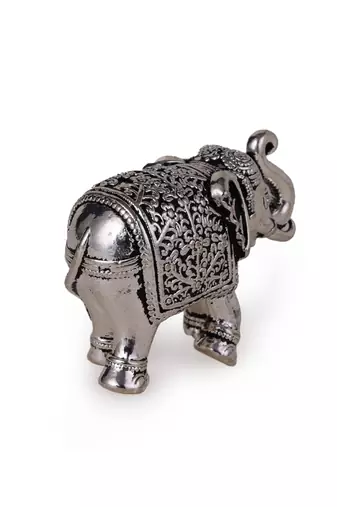 elephant silver gold plated idol/murti home and office decorative gifting