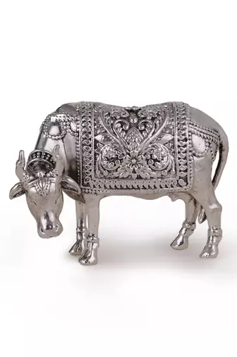 elephant silver gold plated idol/murti home and office decorative gifting