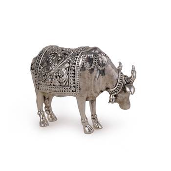 elephant silver gold plated idol/murti home and office decorative gifting 4