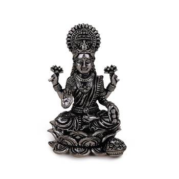 devi laxmi silver gold plated idol/murti home and office decorative gifting 2