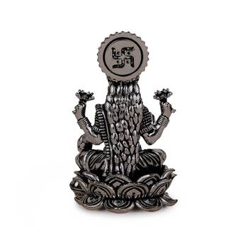 devi laxmi silver gold plated idol/murti home and office decorative gifting 4