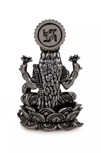 devi laxmi silver gold plated idol/murti home and office decorative gifting