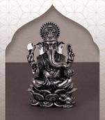 lord ganesha silver gold plated idol/murti home and office decorative gifting