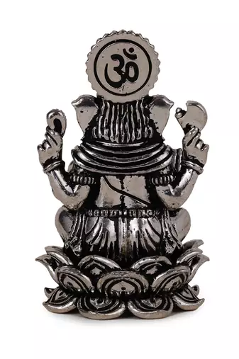 lord ganesha silver gold plated idol/murti home and office decorative gifting