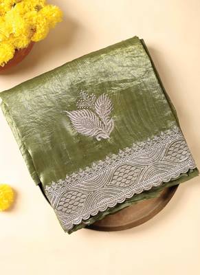 Mehendi bloom saree 4