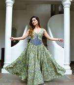 Edwina hand block cotton dress
