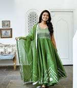 Najneen gotta patti organza anarkali suit set