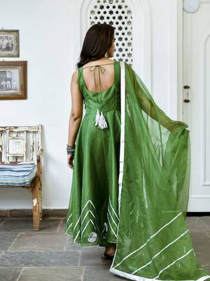 Najneen gotta patti organza anarkali suit set 3