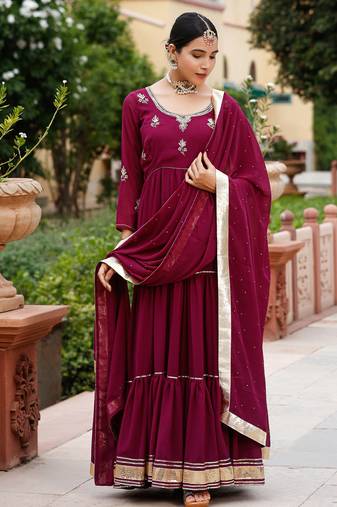 Violet-zardozi-work-georgette-anarkali-suit-set